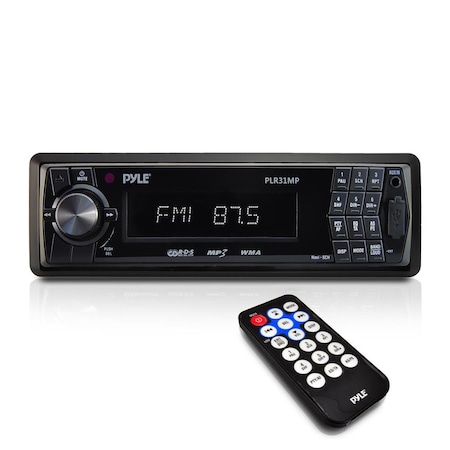 Pyle Am/Fm-Mpx In-Dash Detachable Face Radio W/Sd/Mmc/Usb Player PLR31MP